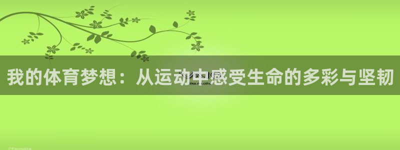 MK体育官网下载平台注册:我的体育梦想:从运动中感受生命的多